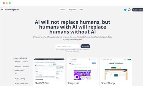 13个优秀的AI人工智能工具软件导航网站推荐